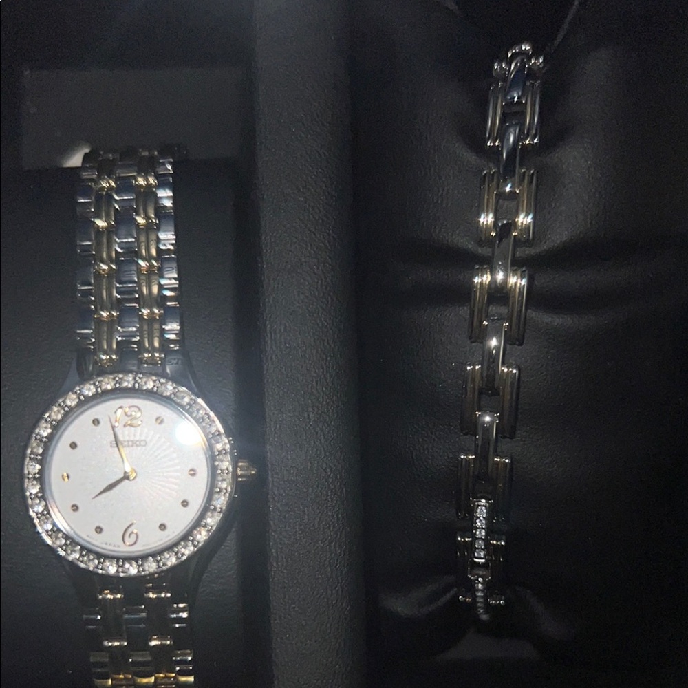 Seiko Silver Watch Elegant Accessories